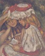 Pierre Renoir Two Girls Reading oil painting on canvas